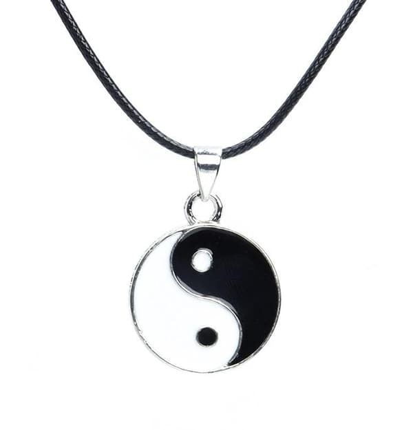 Halsband  Yin Yang Tai Chi Symbol Kraft Energi Rem