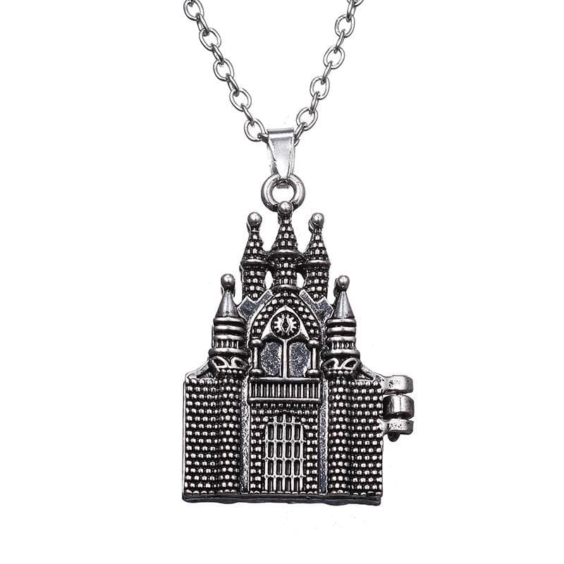Harry Potter Silver Halsband - Hogwarts Skola / Magiskt Slott