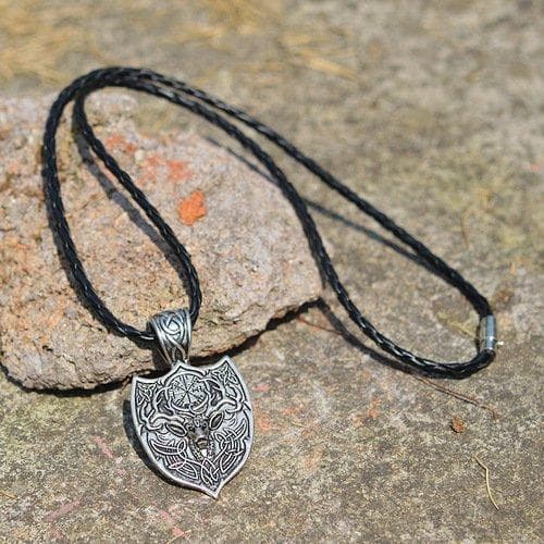 Norse Wolf Vikings Necklace Halsband