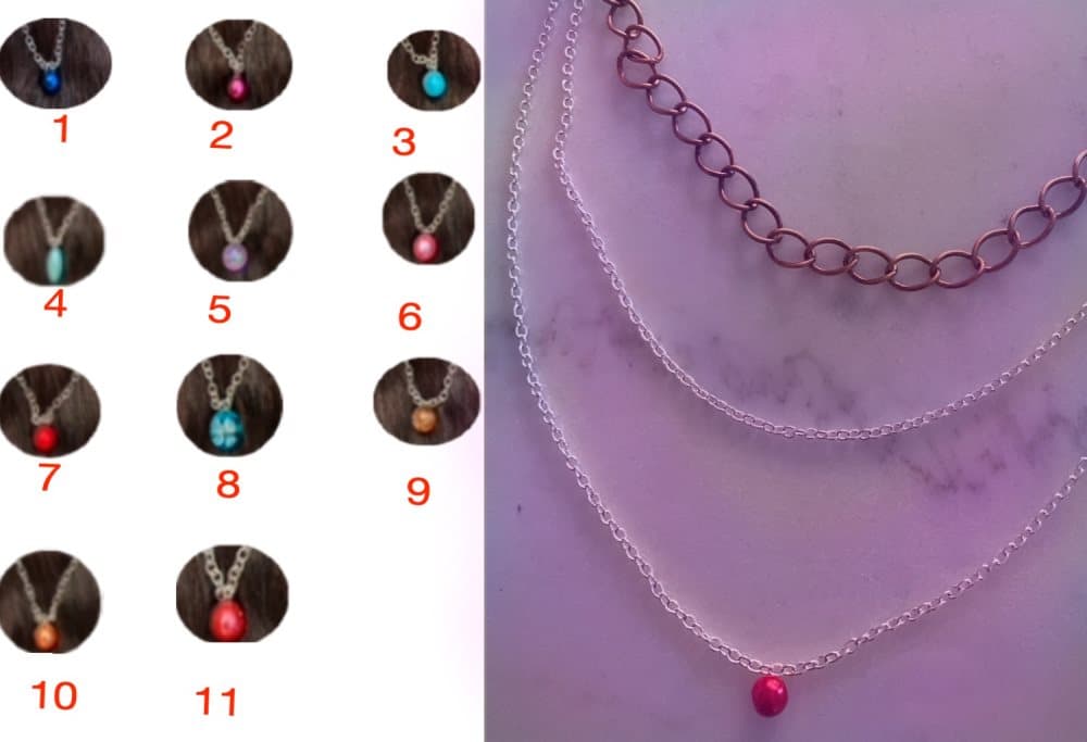 Supersnyggt halsband 3-randigt pärla YRX0 supershine