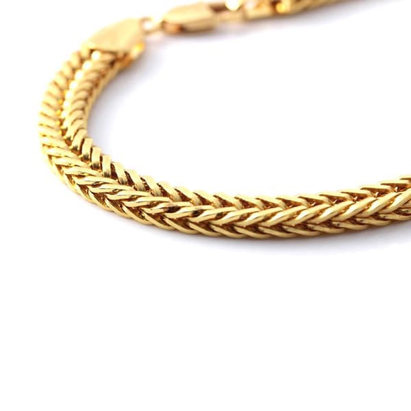 18K guldpläterad bred kedja perfekt gåva valentines present