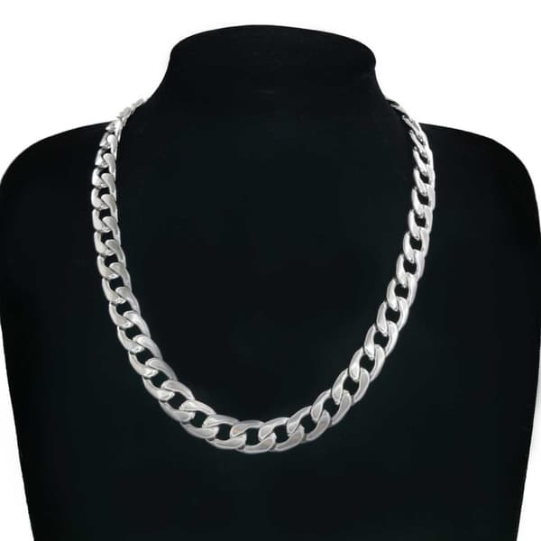 Silver Kedjehalsband Halsband Kedja Länk Silver 11,5mm
