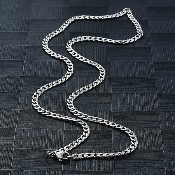 Hopeaketjun kaulakorukaulaketjun linkki hopeaa 4,5 mm