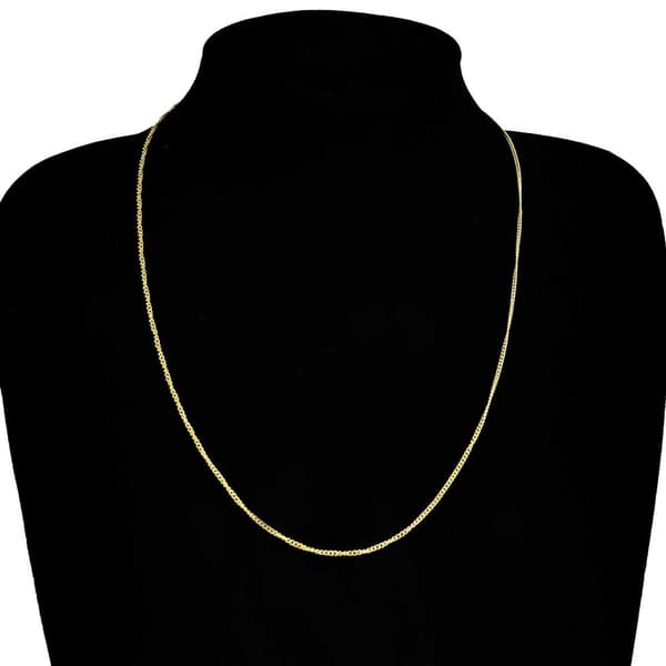 Tunn Guldkedja Kedjehalsband Halsband Kedja Länk Guld 1,5mm