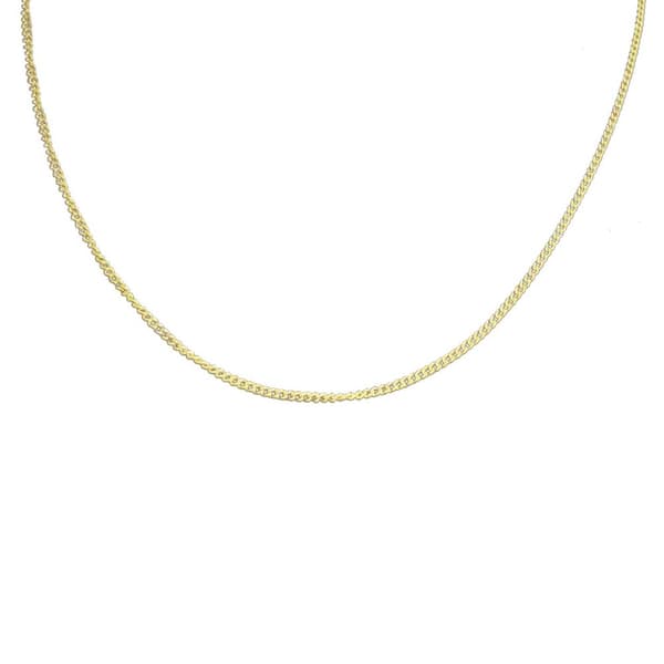 Tunn Guldkedja Kedjehalsband Halsband Kedja Länk Guld 1,8mm