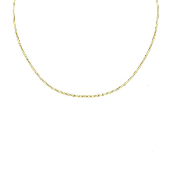 Tunn Guldkedja Kedjehalsband Halsband Kedja Länk Guld 1,5mm