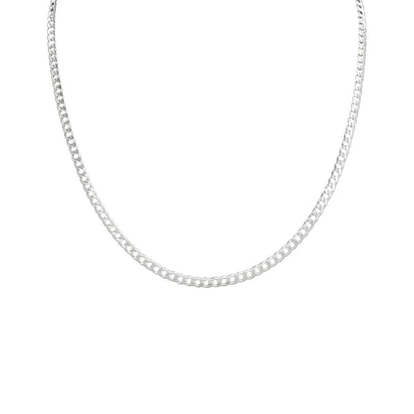 Silver Kedjehalsband Halsband Kedja Länk Silver 3,5mm