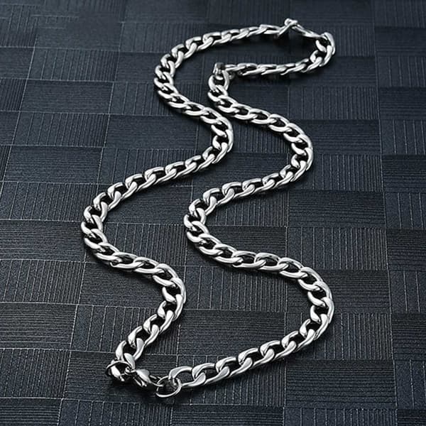 Silver Kedjehalsband Halsband Kedja Länk Silver 7,5mm