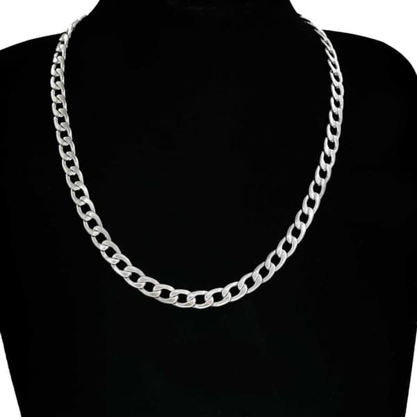 Silver Kedjehalsband Halsband Kedja Länk Silver 7,5mm