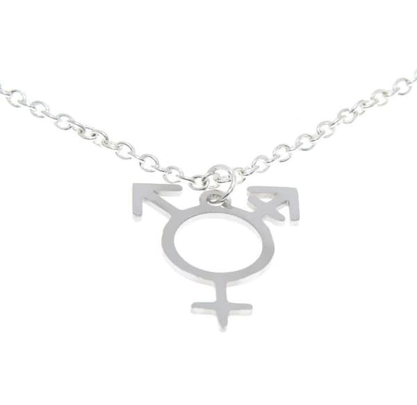 ChokerTranssymbol Pride Regnbågssmycke Rostfritt HBTQ