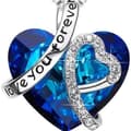 Miniatyrbild 3 av 3: Mors Dag Present Halsband - I love you Forever - Blå