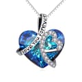 Miniatyrbild 2 av 3: Mors Dag Present Halsband - I love you Forever - Blå