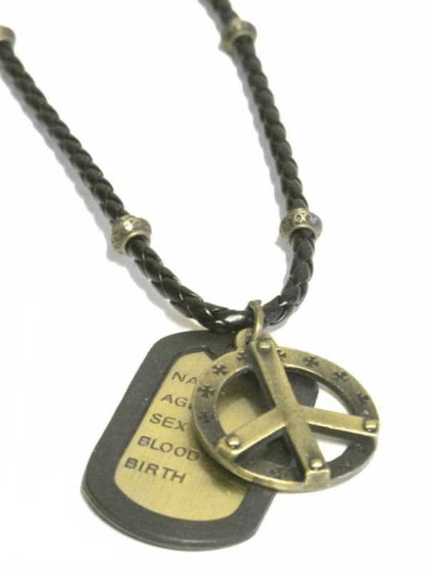 Halsband - Dog Tag Peace