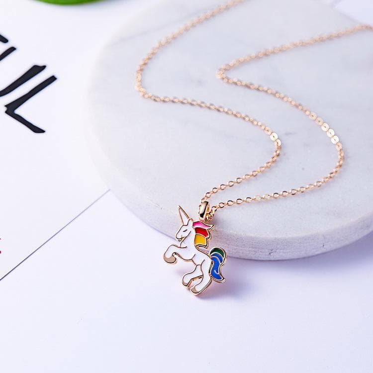 Sparkle is real - halsband med enhörning unicorn guldpläterad