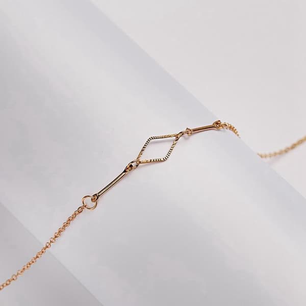 Thanks - necklace with oval 18K gold plated gift thank you