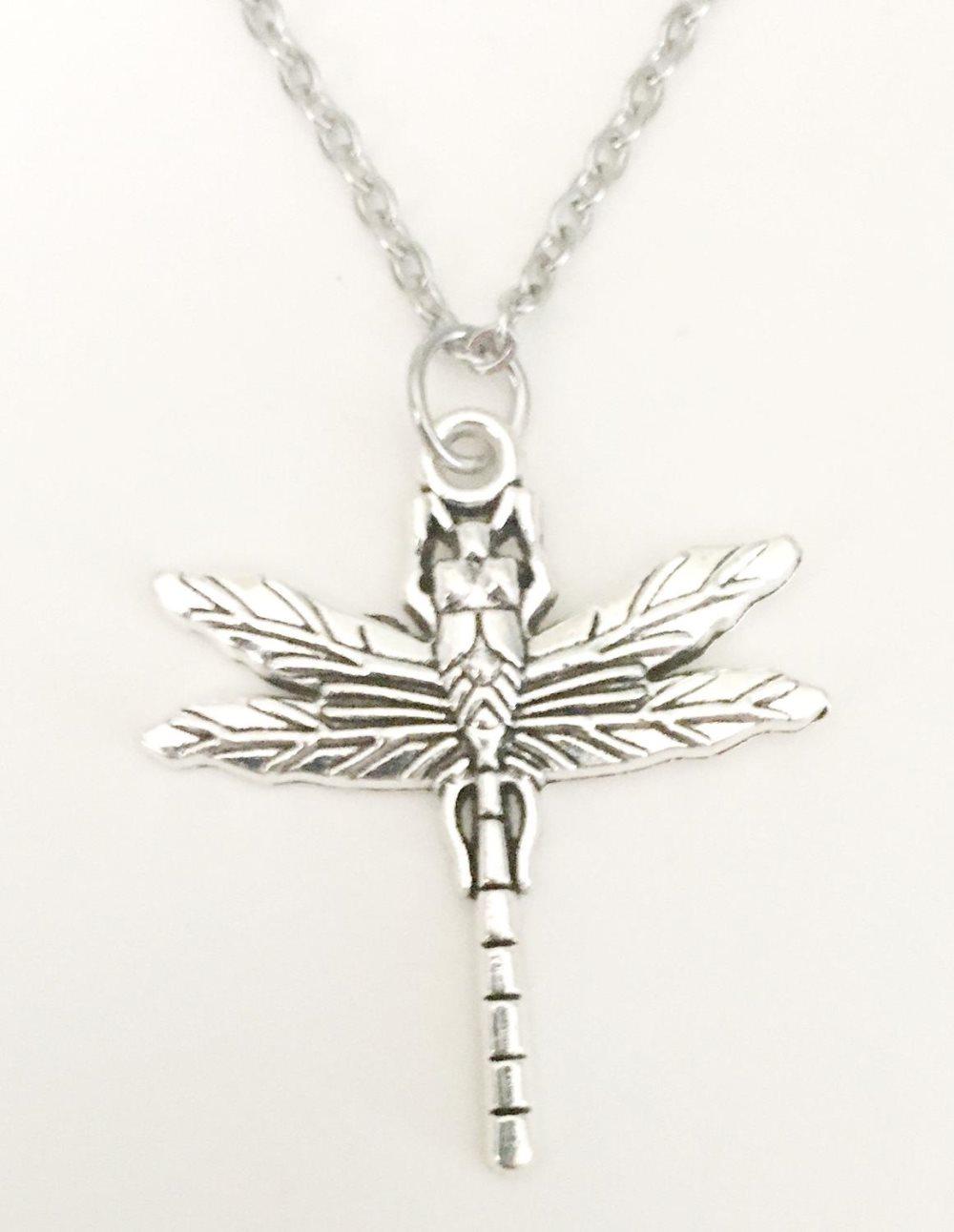 Halsband Trollslända Dragonfly Insekt Rostfri kedja