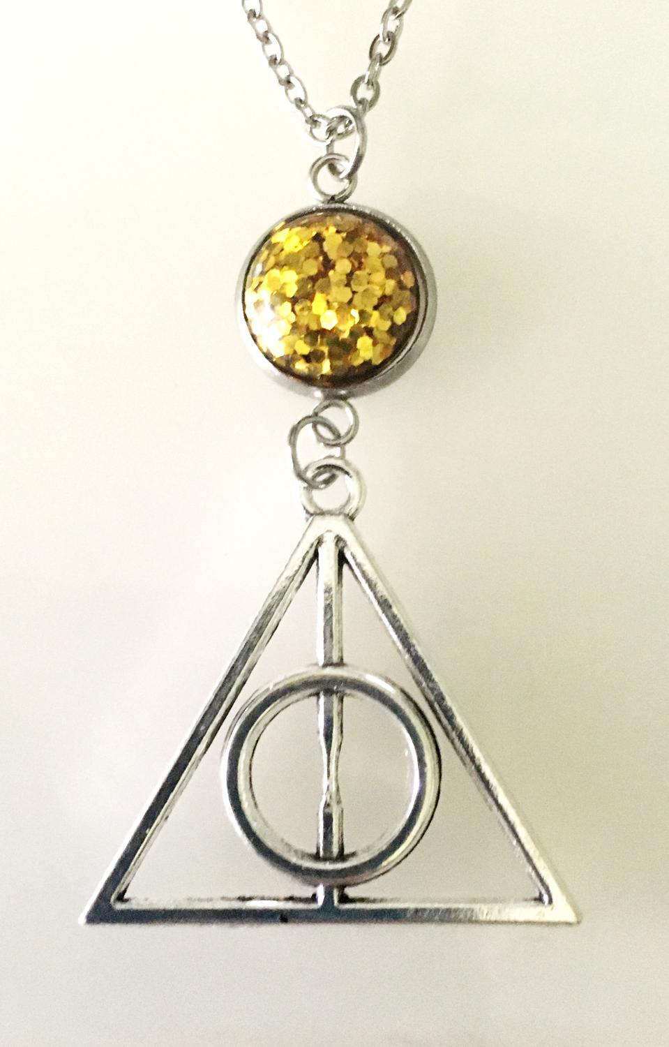 Halsband Dödsrelikerna Gul Hufflepuff Hogwarts