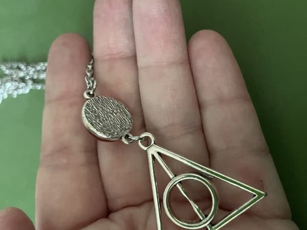 Halsband Dödsrelikerna Röd Gryffindor Hogwarts