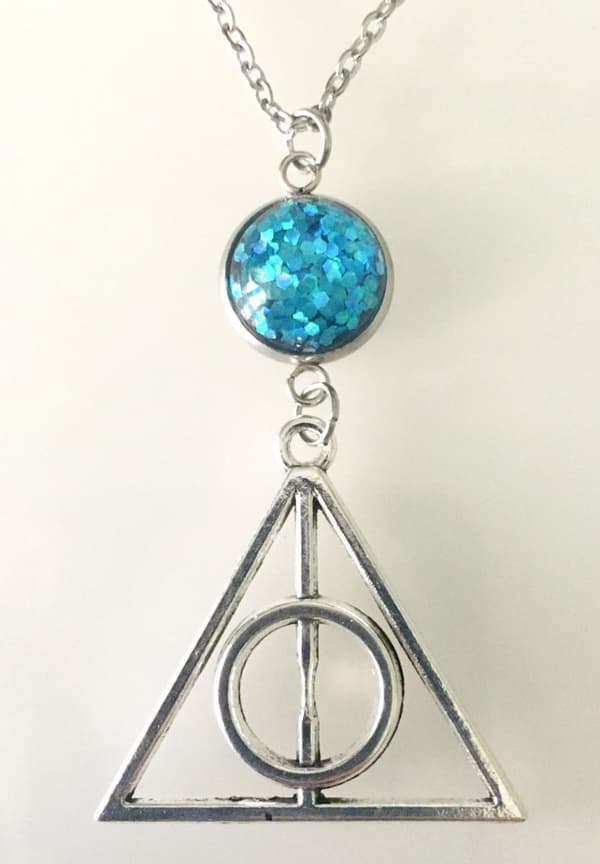 Halsband Deathly Hallows Blå Ravenclaw Hogwarts