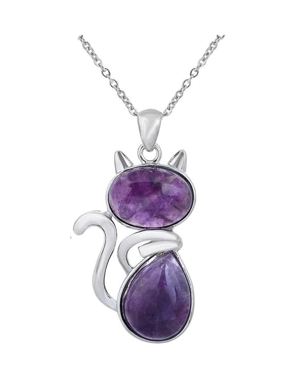 Necklace - Amethyst - Chain