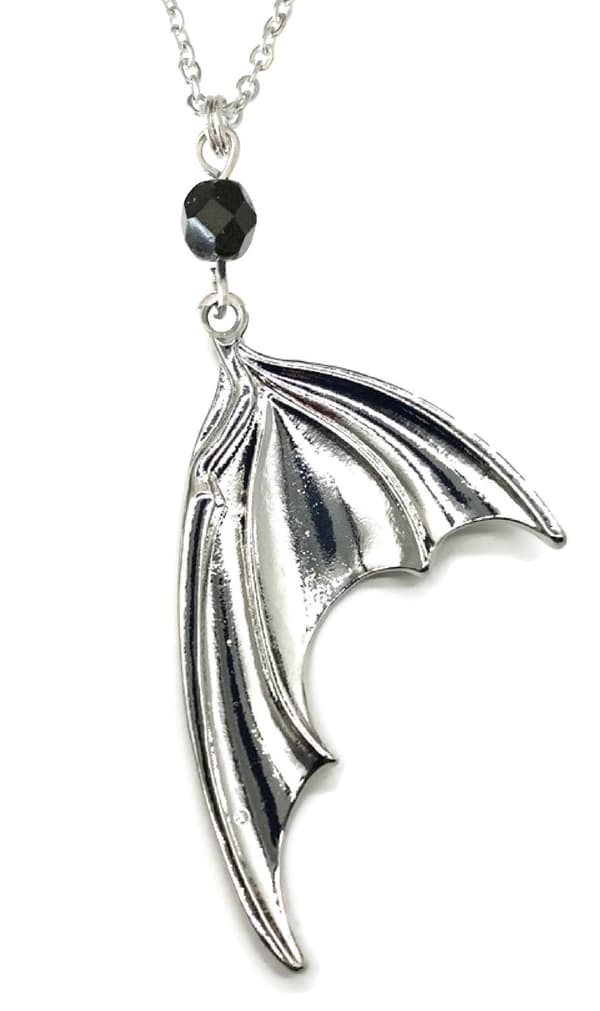 Choker Fladdermus Bat Wing Svart/Silver Vinge Halloween Halsband