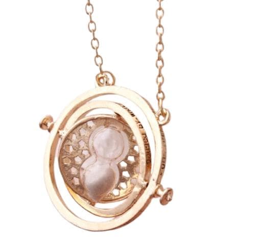 Harry Potter Time Turner Halsband Hermiones  Vit Sand goldplated