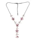 Miniatyrbild 1 av 2: Halsband med blommor i Rosa