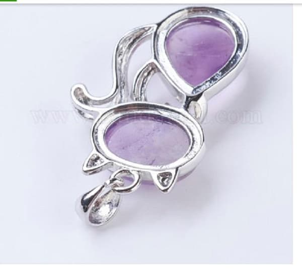 Necklace - Amethyst - Chain