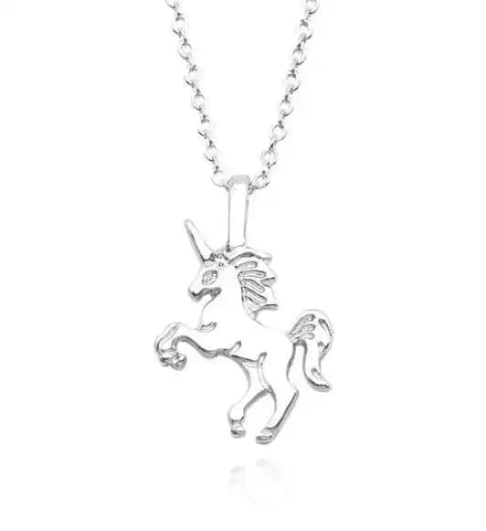 Life is magical - halsband 18K guld silverpläterad gåva enhörning Silver