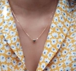 HEART GOLD Halsband Design ALL HANDMADE NYHET LOVE UNIKA