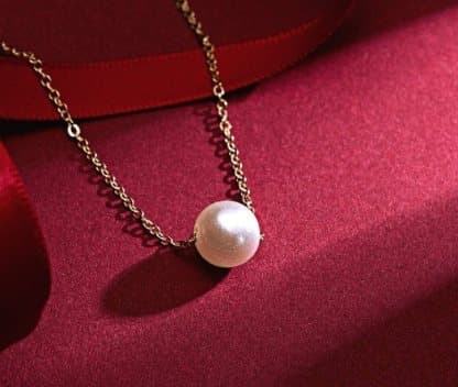SILVER WHITE PEARL SILVER MEDIUM Halsband Design ALL HANDMADE NYHET LOVE UNIKA