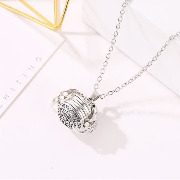 INF Fotomedaljonghalsband zinklegering Silver