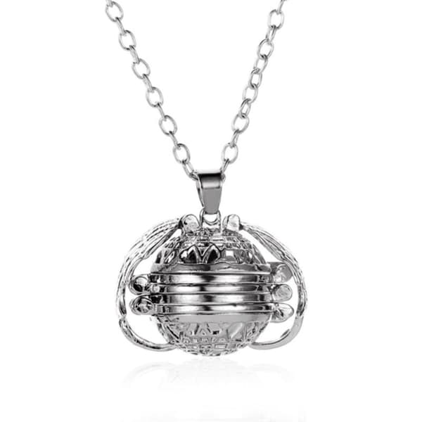 INF Fotomedaljonghalsband zinklegering Silver
