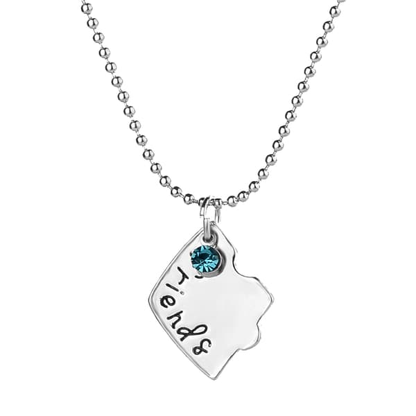 INF Hjärtpusselhalsband "Best Friends Forever" 3 st Zinklegering silver