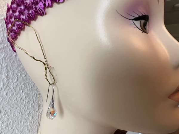 Droppe Swarovski-kristall Äkta Silver Örhängen & Hänge