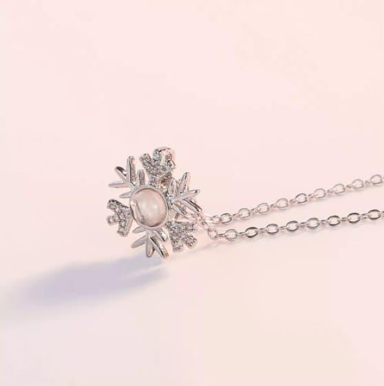 INF Halsband snöflinga med "I love you" på 100 språk Silver