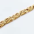 Miniatyrbild 4 av 5: Guld Kejsarlänk halsband i rostfritt stål med 18k guldplätering