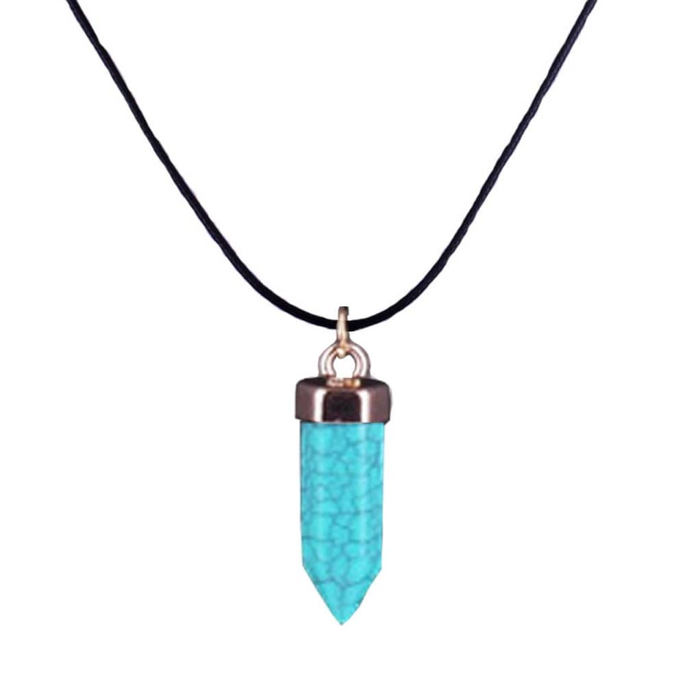 Halsband med Energisten Resin Quarts Turkos Howlit