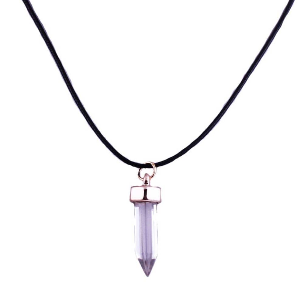 Halsband med Energisten Resin Quarts Ametist