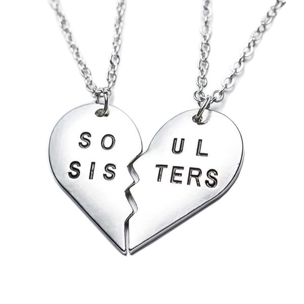 Vänskapshalsband Soul Sisters Kompishalsband Brythjärta
