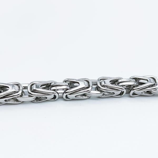 Kejsarlänk halsband i Stål,håller färgen livet ut!