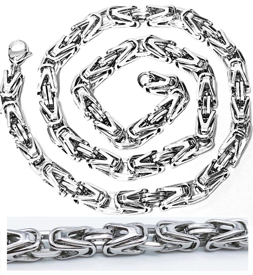 Kejsarlänk halsband i Stål,håller färgen livet ut!