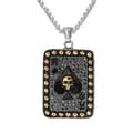 Miniatyrbilde 3 av 3: Noorzai Scandinavia - Unique necklace chain poker card skull