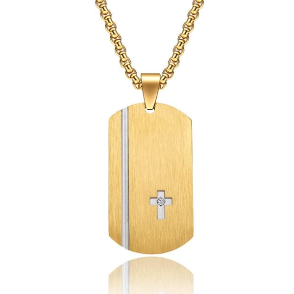 Noorzai Scandinavia - pendant tray with cross in crystals