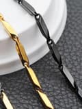 Miniatyrbilde 4 av 6: 18K gold-plated or stainless steel chain "melon seed" shaped chain
