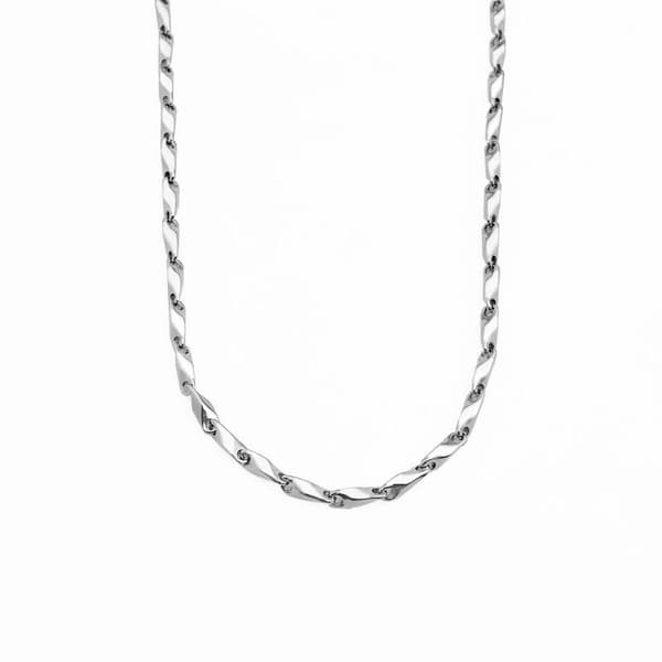 18K gold-plated or stainless steel chain "melon seed" shaped chain