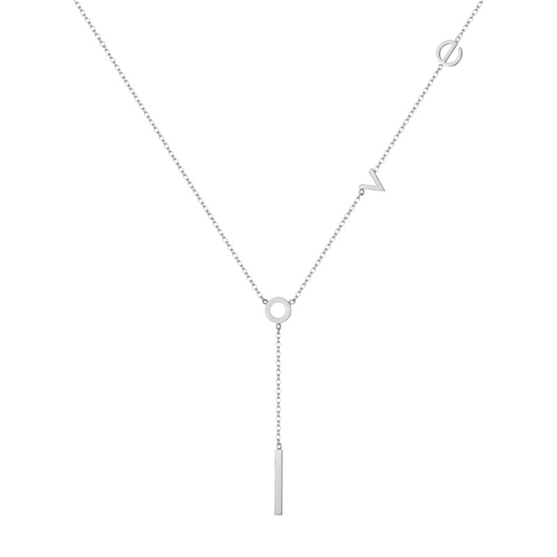 LOVE Halsband Silver