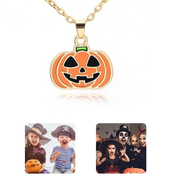 Halskjede med gresskar/halloween design