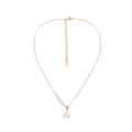 Miniatyrbilde 2 av 5: Gold-plated mother-of-pearl butterfly necklace with pearls in gold