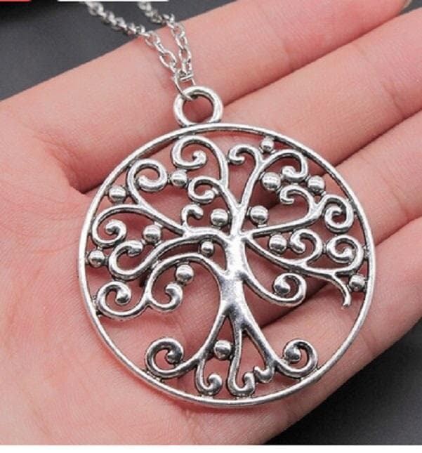 Halsband Livets Träd Tree Of Life Symbol Rostfri kedja 60 cm.